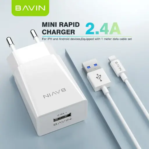 CARGADOR DE CARGA RAPIDA + CABLE USB C O MICRO USB PC895Y